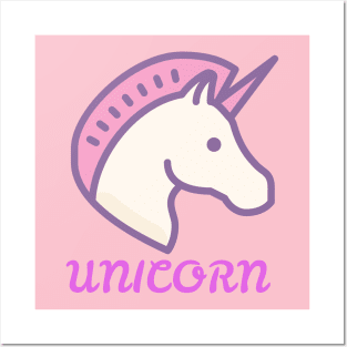 Unicorn T shirt Posters and Art